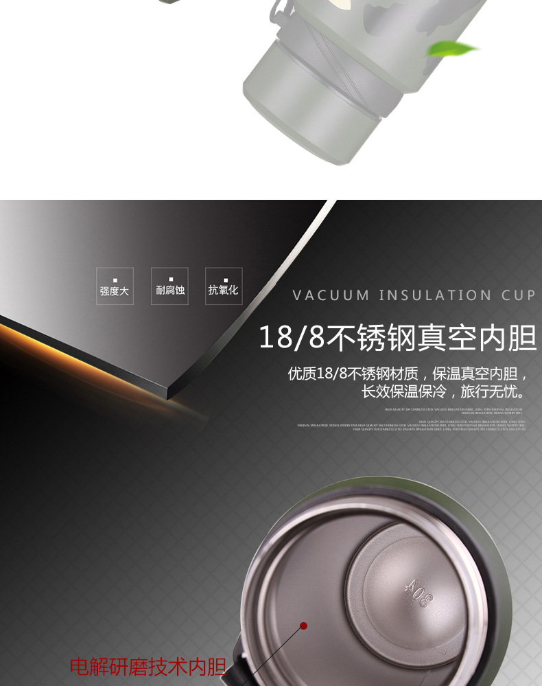 Yuneng Factory directly supplies and wholesals 304 stainless steel business insulated cups and straight water cups for men and women pic 1