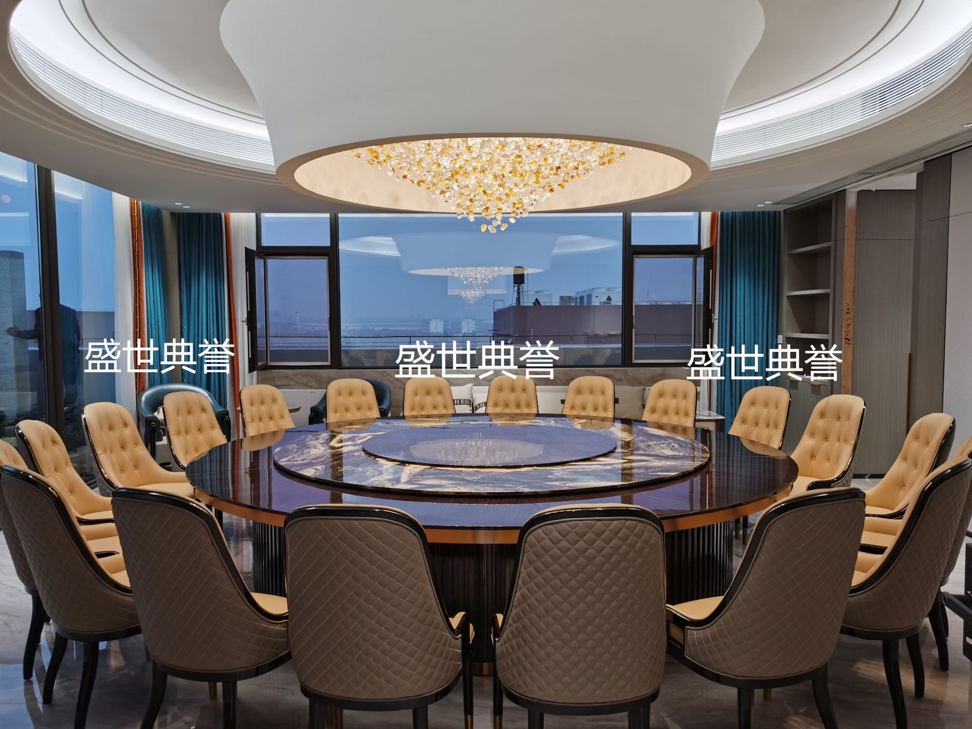 Changsha resort hotel moderno y ligero lujo mesa y silla de madera sólida recepción de club de gama alta silla de paquete suave habitación privada silla de comedor de madera de cera blanca pic 13