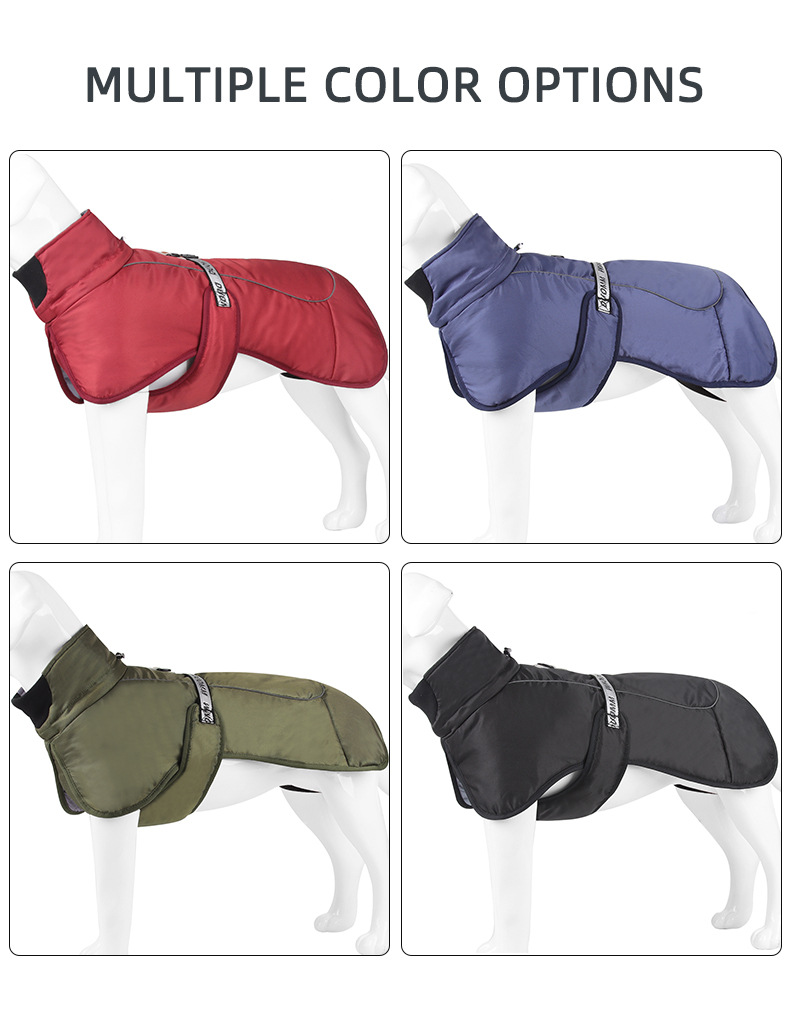 Ropa para mascotas fuera de viaje protección contra el frío y el viento abrigo de perro grueso calor y comodidad ropa de algodón para perros ropa para mascotas pic 5