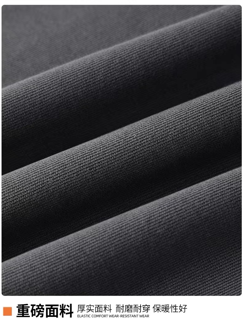 加绒卫衣男秋冬款潮牌加厚圆领宽松上衣复古重磅加厚新款卡通LOGO详情17