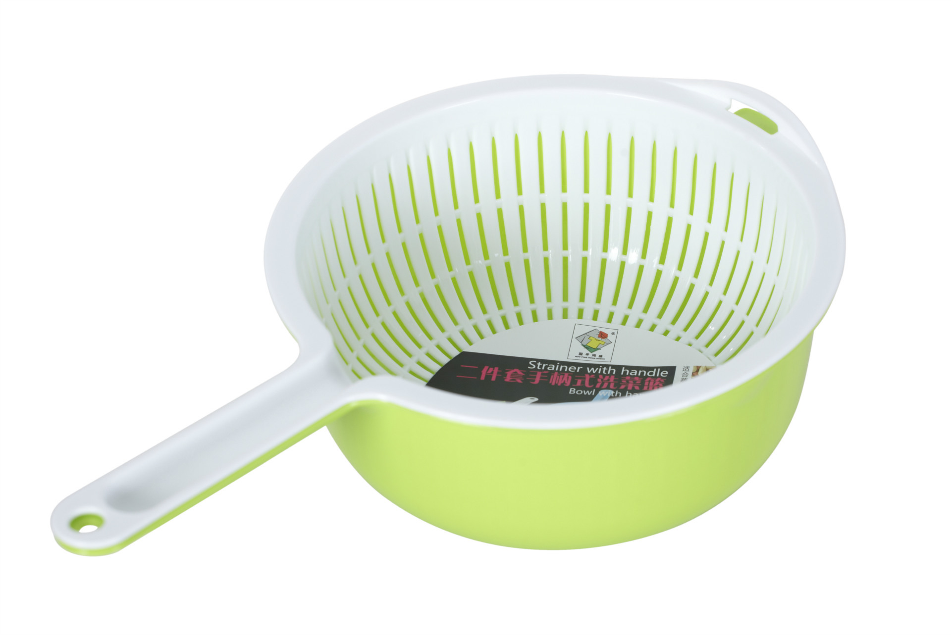 厨房用品滴水筛盆 两件套带手把筛盆 蔬菜水果筛盆详情5
