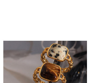 Non-fading light luxury ins style multi-color zircon jewelry set, tassel necklace, niche design titanium steel bracelet pic 25