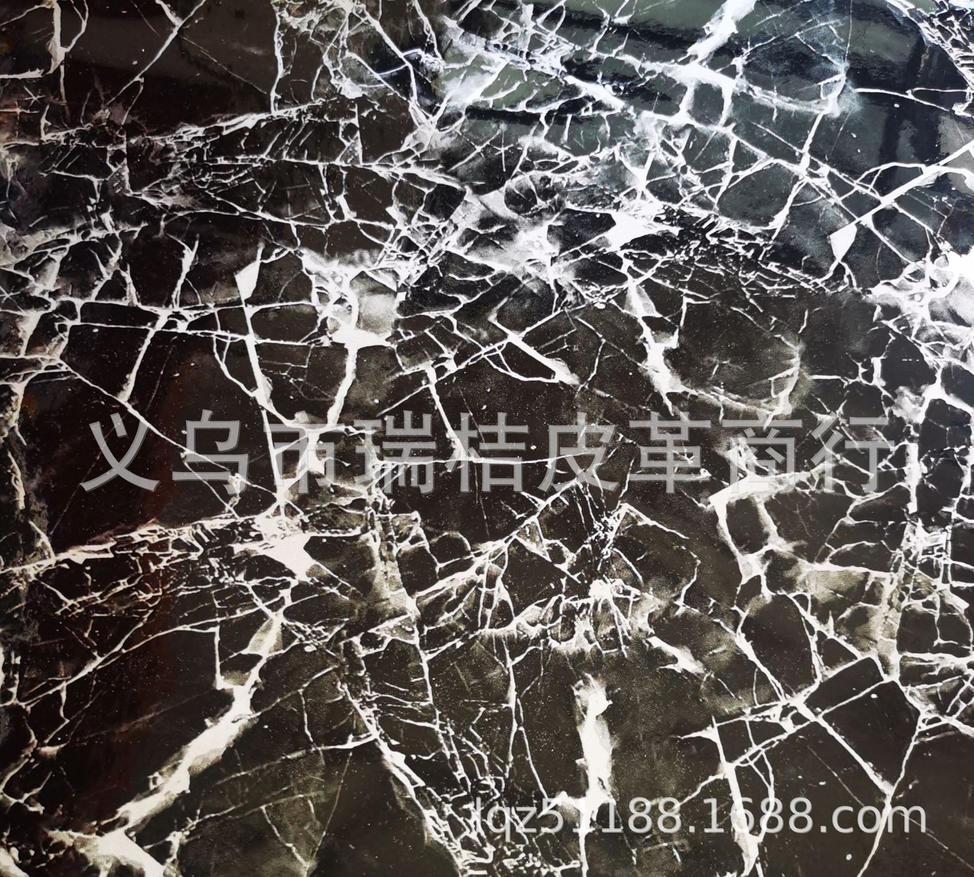 High-gloss marble soft-wrapped leather packaging leather for DIY use pic 2
