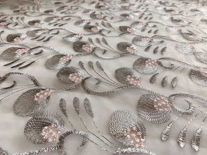 Factory direct sales of home textile accessories, embroidered leaf fabric, skirts, wedding dresses, lace accessories, multiple specifications customized pic 13