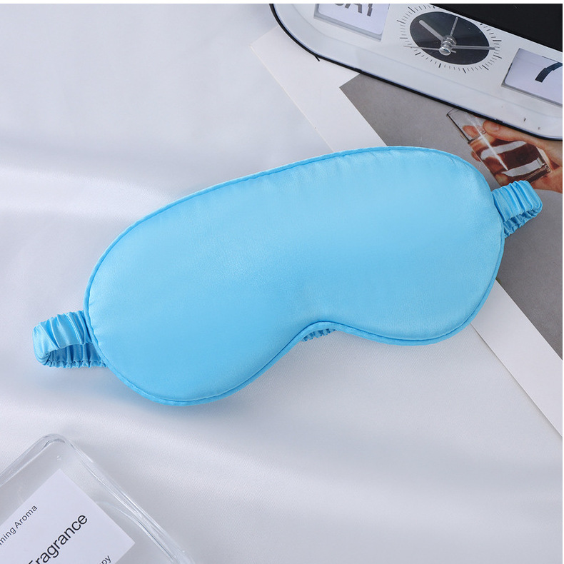 眼罩仿真丝双面桑蚕丝遮光睡眠眼罩加印logo户外出行必备现货批发详情50