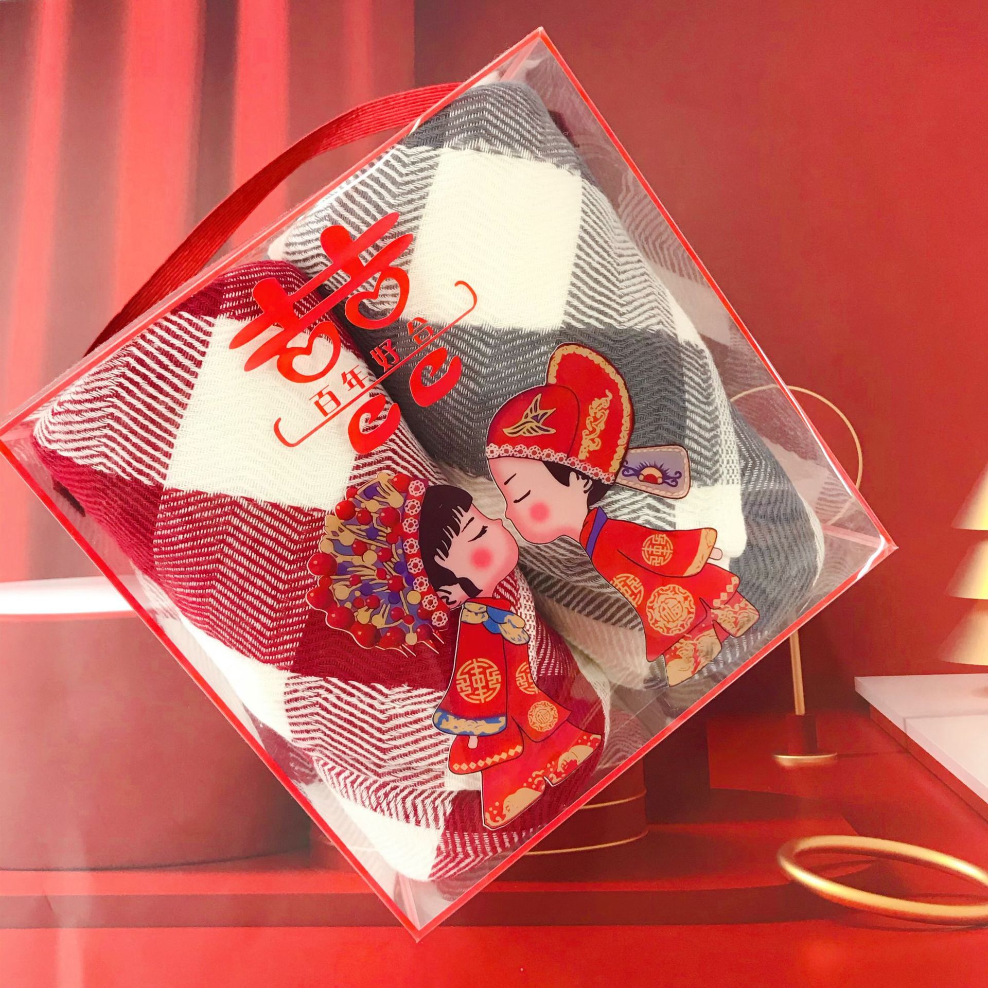 暮色亿清晨AB版毛巾成人家用棉柔加厚礼盒装婚庆伴手礼品结婚回礼详情7