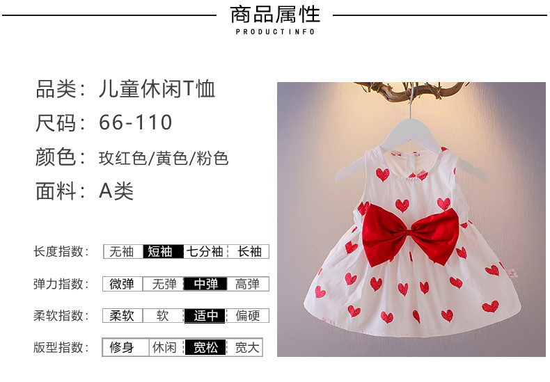 A free shipping summer dress for girls, a stylish Korean-style baby princess dress, a summer halter dress, a one-year-old baby dress pic 22