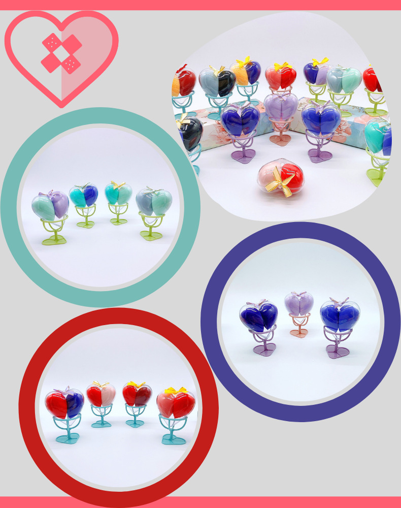 Hot-selling premium beauty egg powder puff, large Q-bouncy gourd water drop, diagonal cut transparent heart-shaped shell, double sponge egg foundation liquid pic 30