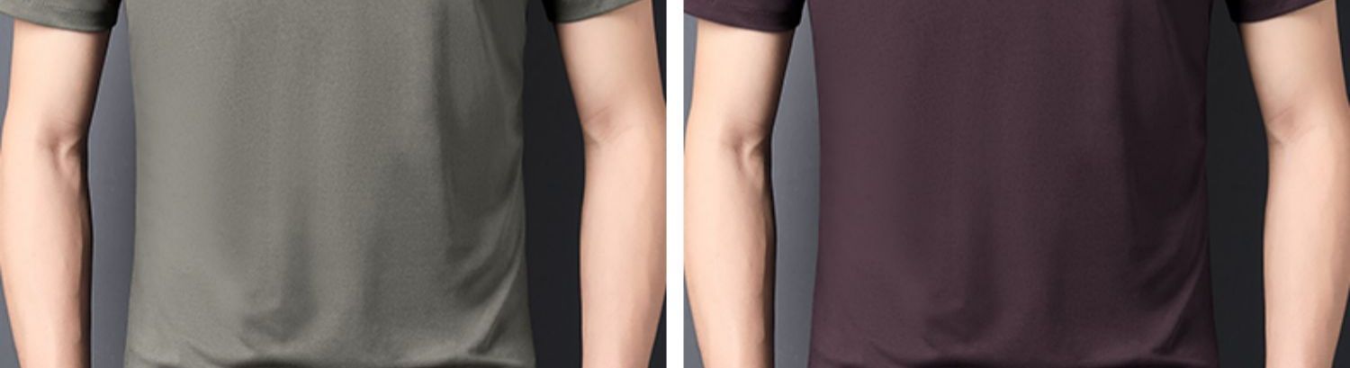 夏季男士短袖t恤圆领纯色冰丝修身半袖体恤潮流打底衫男装详情19