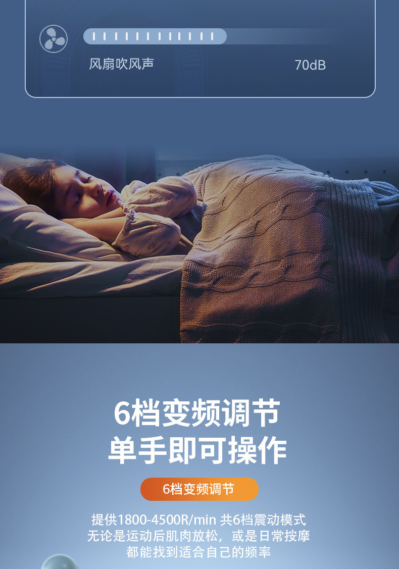 筋膜枪家用放松肌肉运动颈膜枪电动冲击健身器材女生迷你按摩仪详情9