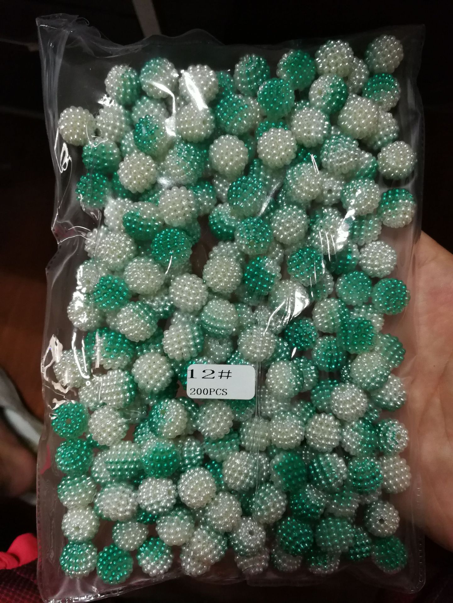 ABS imitation pearl multicolored perforated bayberry balls DIY clothing accessories, emerging products from Japan and South Korea pic 9