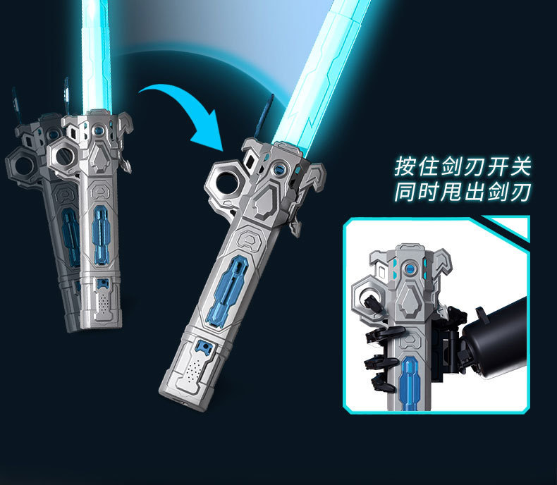 跨境星球大战二合一激光剑手指旋转七彩伸缩发光剑玩具儿童闪光棒详情5