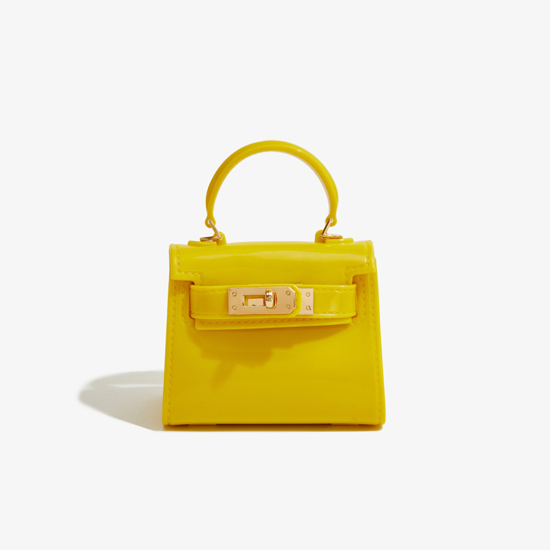 糖果小包小方块PVC芭比果冻包时尚百搭晚宴包耐脏易洗女手提包链条斜挎包详情8