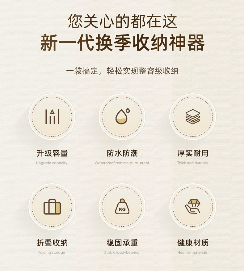 现货覆膜无纺布购物袋时尚旅行便携手提袋服装防潮衣物收纳袋详情2