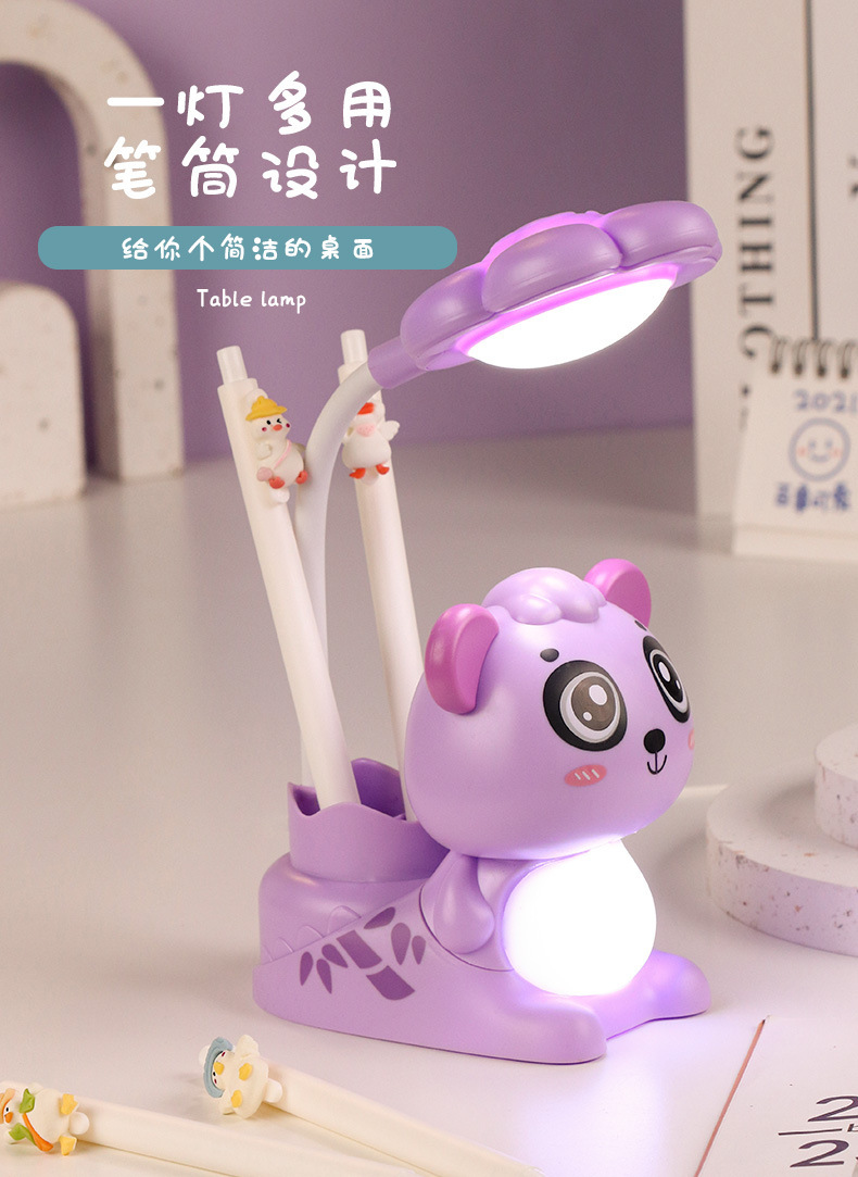 新款卡通削笔刀小夜灯LED折叠充电笔削小台灯 创意学生文具铅笔刀详情8