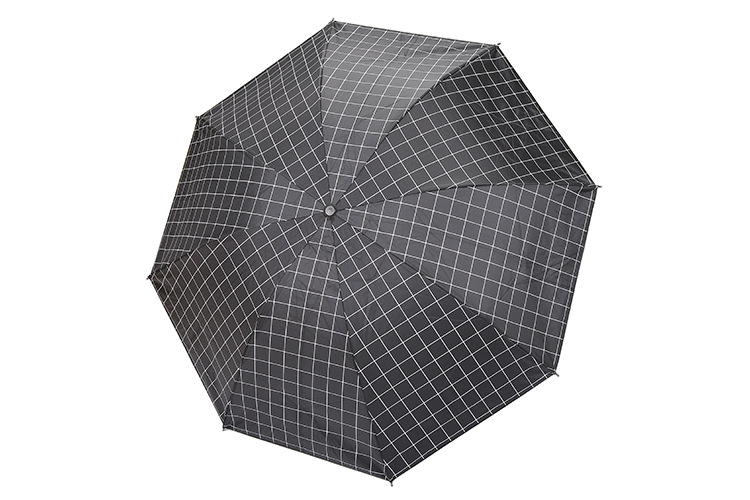 Korean creative striped black rubber sunshade umbrella, fresh and cute couple black and white checkered umbrella, princess umbrella, sun umbrella pic 4