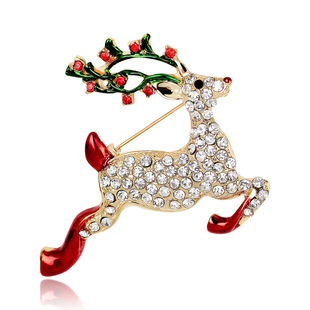 New Christmas collection brooches, fashionable and exquisite diamond-encrusted candy walking stick pins, brooches, and Danbi accessories pic 8