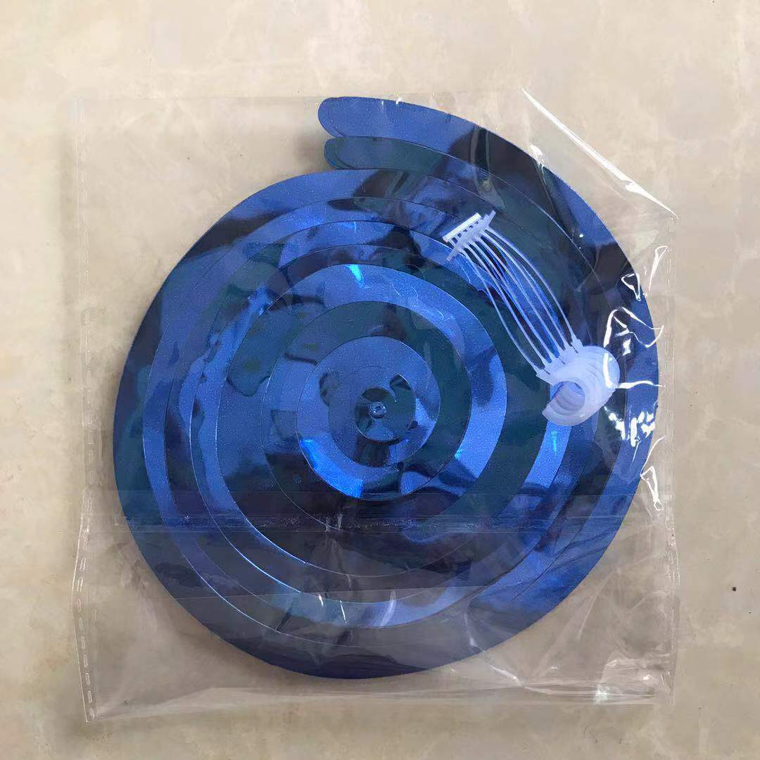 生日礼派装饰用品螺旋挂饰PVC吊饰漩涡拉花节日婚对现场布置挂件详情5