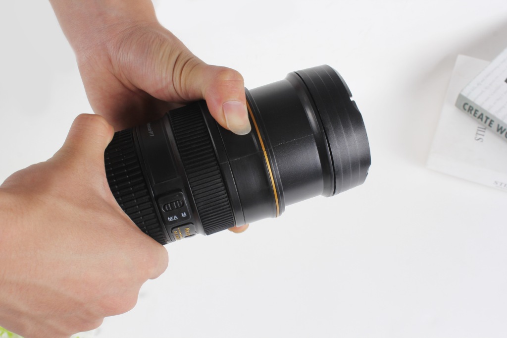Simulated Nican telescopic lens cup, single-lens reflex camera water cup, food-grade material, portable and personalized water cup pic 13