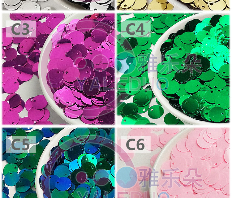 Frosted 10mm edge-hole round PVC sequin earrings, needling training, DIY accessories for children, clothing and accessories, Amazon pic 6