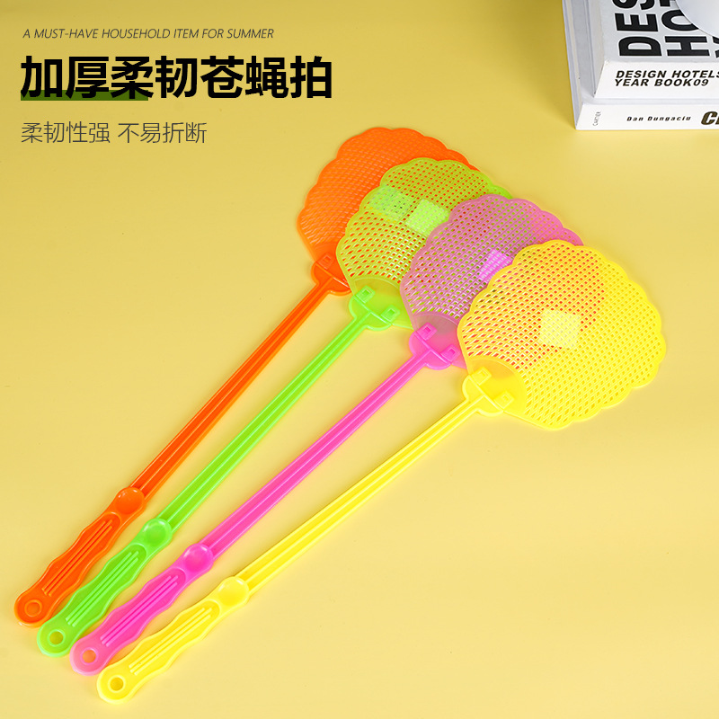 大钢网苍蝇拍子厂家批发 长柄竹竿耐用一元两元店地摊跑江湖货源详情1