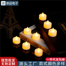 New transparent teardrop-shaped base simulation LED electronic candle, InS-style luminous creative birthday decoration night light pic 2