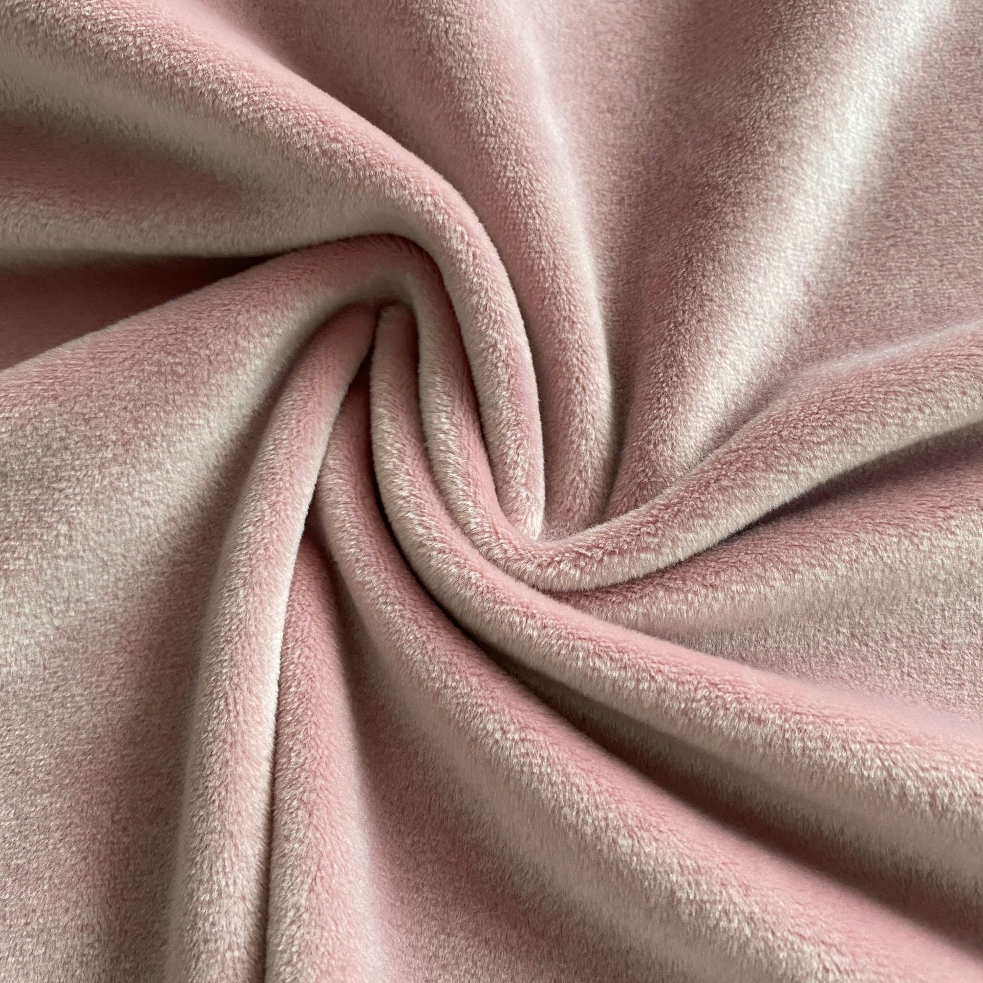 The manufacturer produces spandex super soft silver fox fleece four-sided elastic plush fabric and crystal fleece clothing and home textile fabric pic 11