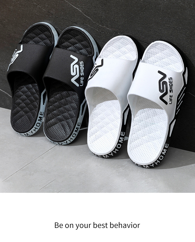 红鹤踩屎感拖鞋男PVC防滑凉拖鞋家居浴室拖鞋浴室拖简约居家凉拖详情14