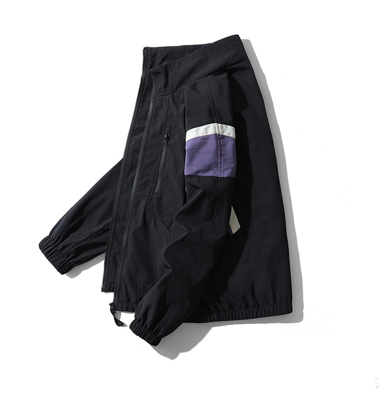 Spring 2023 new Instagram-style Hong Kong-style jacket for men, loose couple, trendy and casual color patchwork jacket for men pic 10