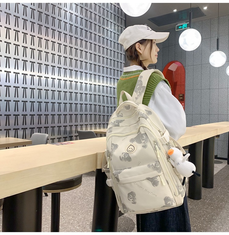 2023新款书包女生高中生双肩包大学生男初中小学生大容量旅行背包详情15