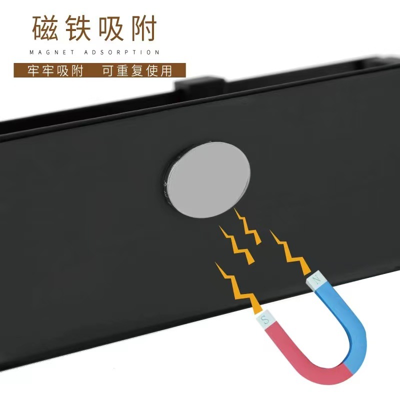 境外爆款冰箱收纳架厨房用品磁吸置物架免打孔侧面微波炉烤箱挂架详情4