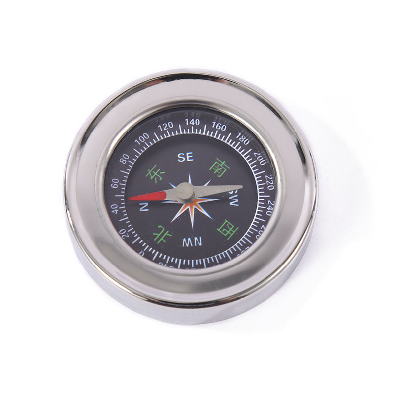 Stainless steel disc luminous compass, portable compass for outdoor camping and travel, Chinese student teaching supplies pic 5