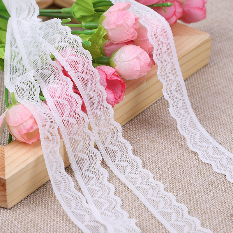Factory direct supply of 2.2cmDIY clothing accessories, cotton nylon non-elastic textile lace 5-inch 1 lace lace pic 4