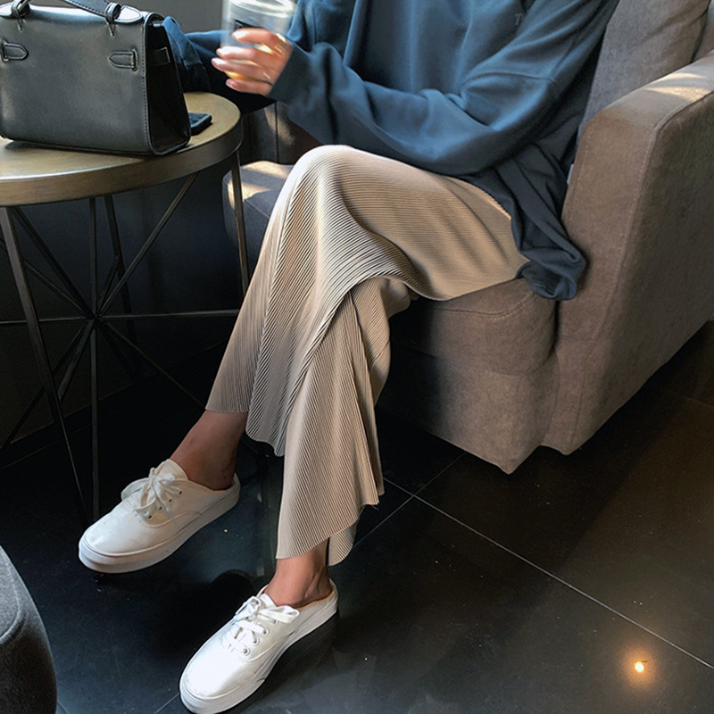 Japanese texture Yamamoto pants for women to look slimmer new summer wide-leg pants with a drape and a laid-back loose casual pants spring style for women pic 6