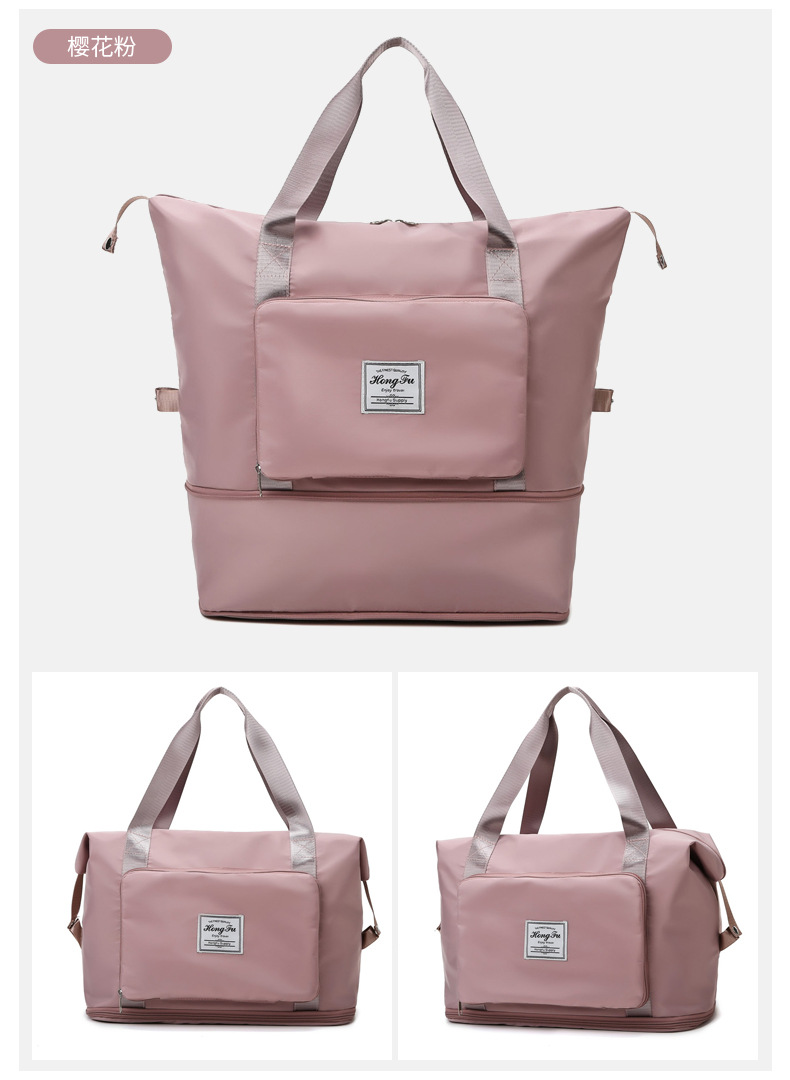 Wholesale dry and wet separation sports hand-held shoulder bags, yoga and fitness bags, folding and storage large-capacity travel bags, LOGO pic 40