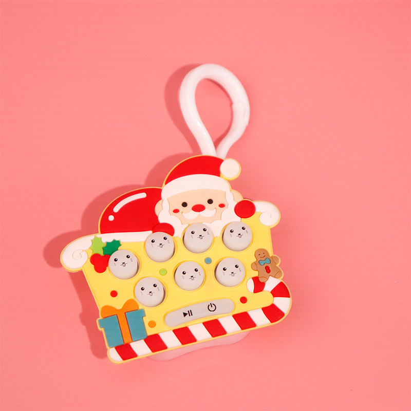 圣诞打地鼠万圣节掌上游戏机儿童速推机解压益智玩具钥匙扣挂件槐兴4455详情17