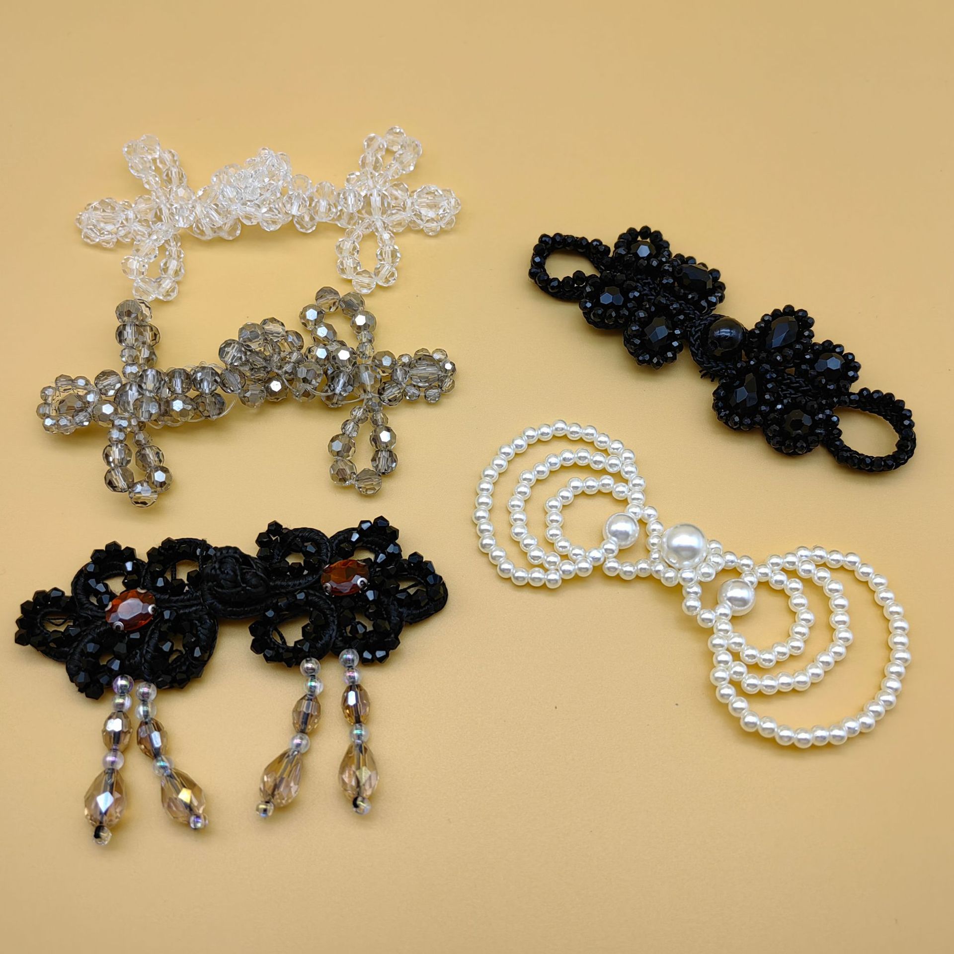 国潮厂家批发旗袍扣盘扣国风服装辅料配件鞋花包子包包装饰民族风配饰详情13