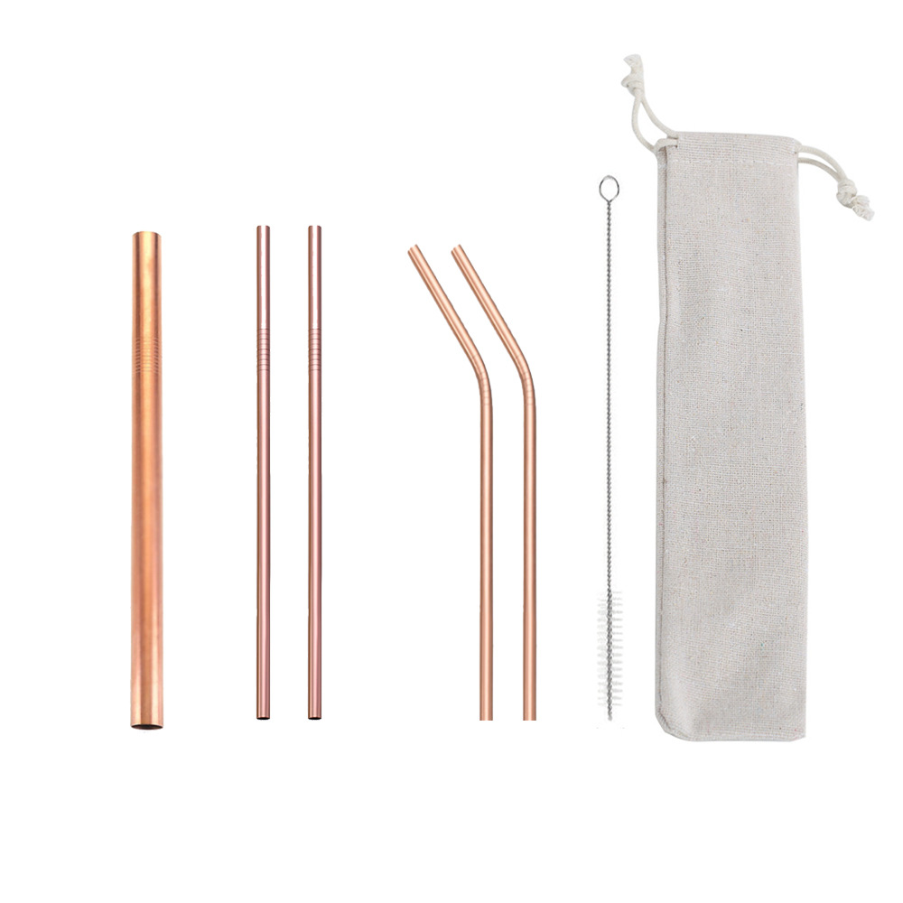 SWEN0 portable stainless steel straw set, flexible and easy to clean, beverage straws exclusively for Amazon, portable, easy to clean, reusable stainless steel straws, can be equipped with a velvet bag for outdoor and household use pic 8