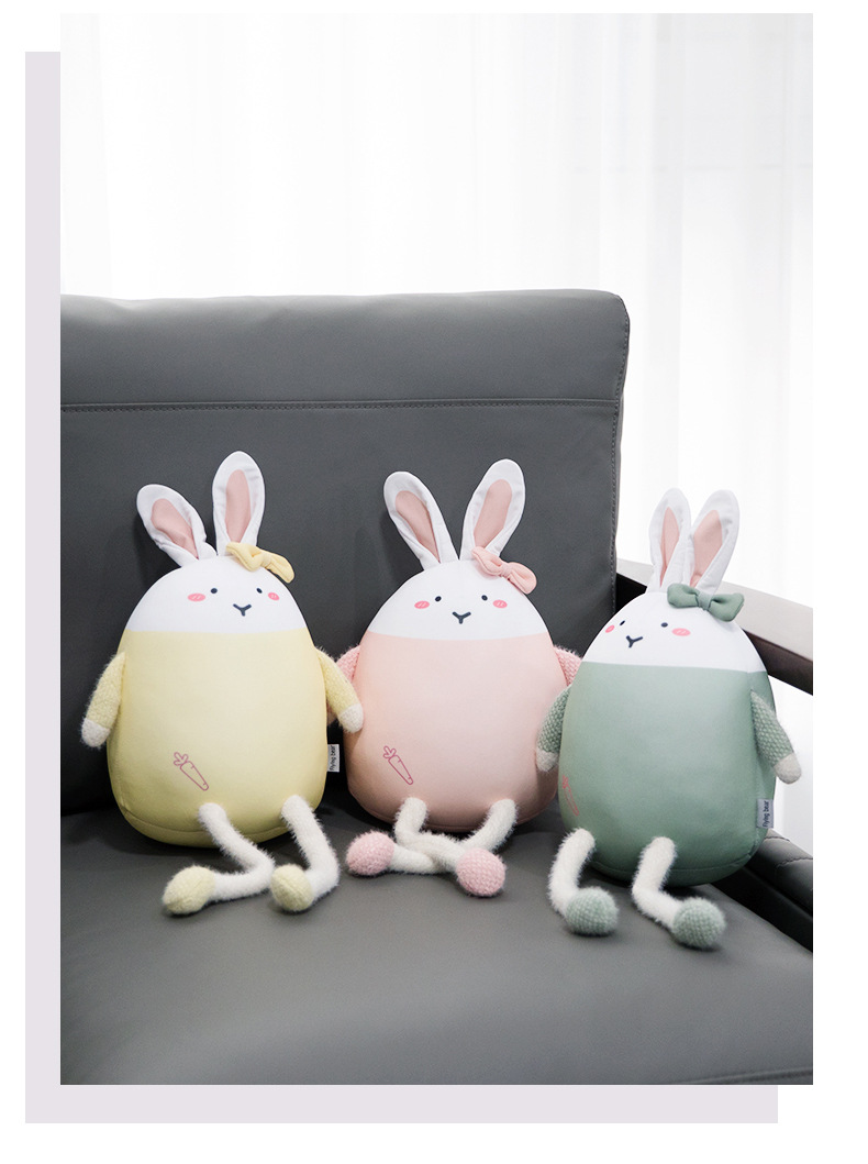 New cartoon rabbit U-shaped pillow, foam particle two-in-one dual-purpose pillow, throw pillow, rabbit transformation pillow, neck guard pillow pic 21
