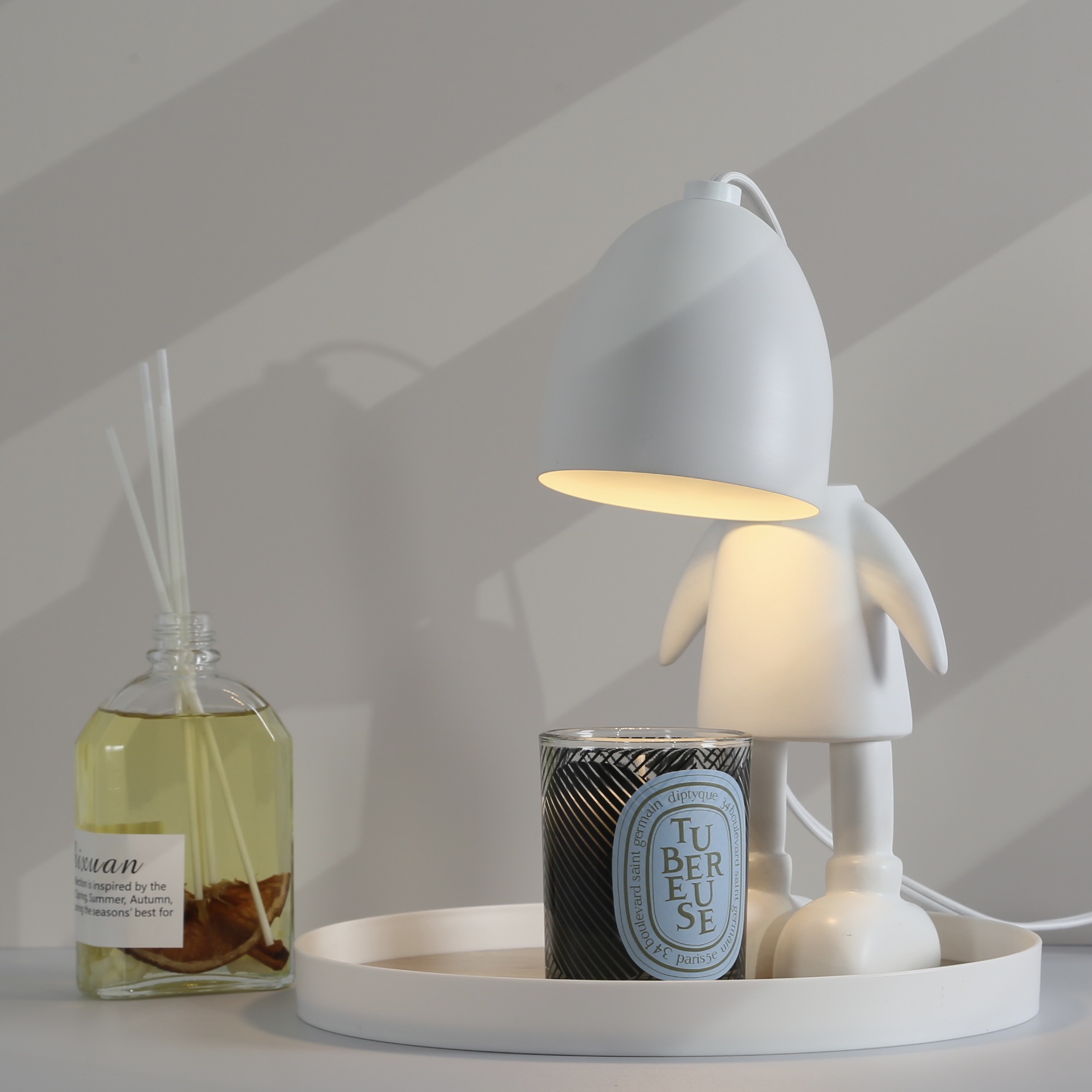 Velas perfumadas lámparas de cera derretidas lámparas de vela derretidas robots piezas de decoración de personalidad lámparas de perfume para el dormitorio luz de noche pequeña dimmable pic 15