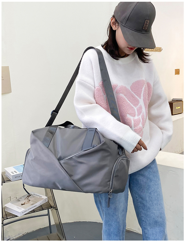 旅行包2022新款大容量旅行袋干湿分离健身包游泳包单肩斜跨包批发详情34