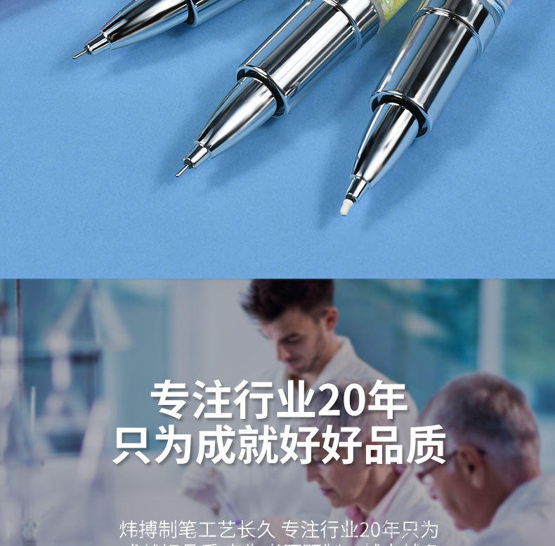 炜搏新款可爱口红中性笔韩国创意文具学习办公用品奖品批发广告笔详情2
