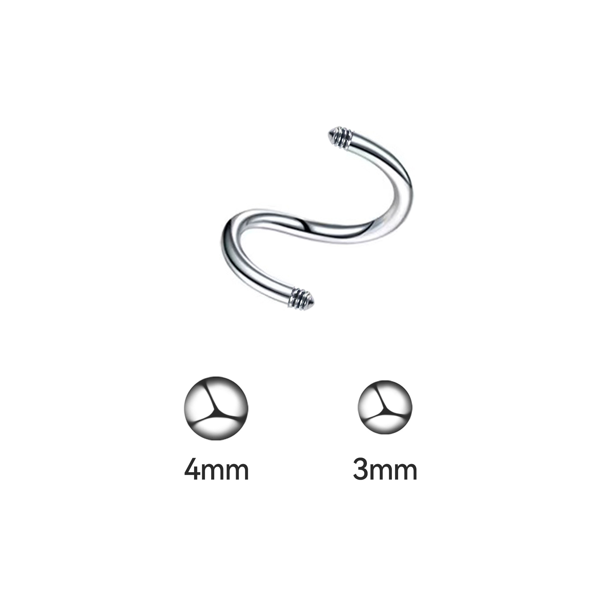 Titanium steel S-shaped nose studs, nose rings, ear studs, simple ear studs, earrings, piercing accessories, S-studs, rotating ear studs pic 15