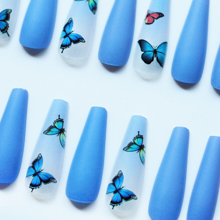 30 pieces of artificial nails, finished nail pieces, extended ballet nails, almond nail patches, wearable nails, cross-border European and American stock pic 26