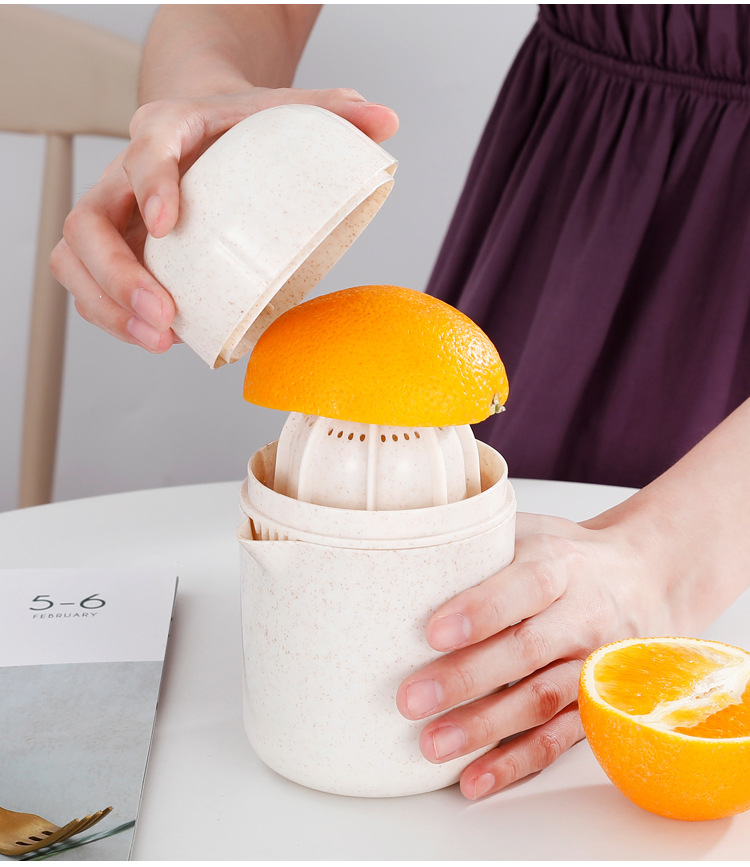 Manual wheat straw juicer, portable juicer cup, lemon juicer, residue and juice separation press, gift pic 15