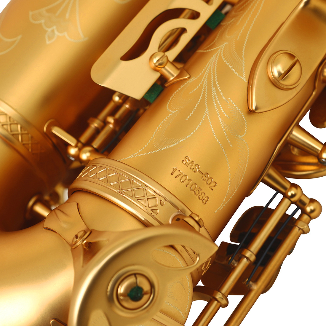 SLADE中音磨砂萨克斯套装黄铜管体初学者成人考级降e调萨克斯管详情22