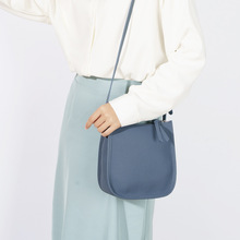 Leather single-shoulder bag for women, versatile and fashionable 2023 Korean small square bag, top layer cowhide ins Korean version crossbody bag, small bag pic 15
