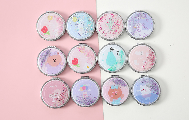 创意折叠小镜子随身携带卡通化妆镜抖音网红小姐姐便携旅游小镜子详情26