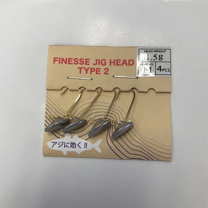 Musta bismuth alloy lead-head hook root fishing, fine hook with barbs, soft bait, fine fishing for sea bass, black sea bream and mandarin fish pic 5