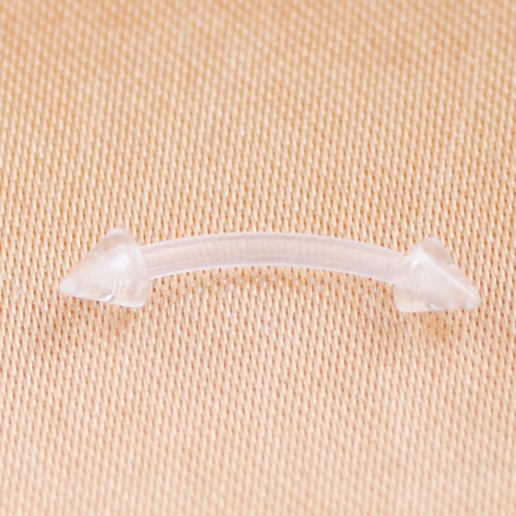 欧美时尚个性亚克力透明肚脐环 眉钉 舌头杠铃 鼻环 人体穿刺套装详情8